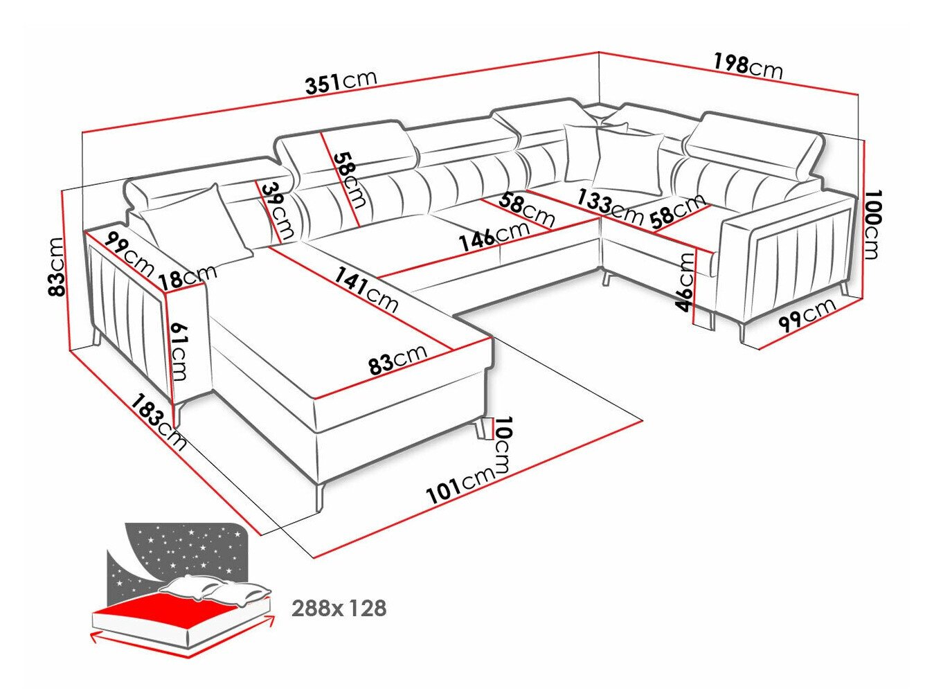 Canapé d'angle Sarasota 154 (Mono 242 + Botanical 36)
