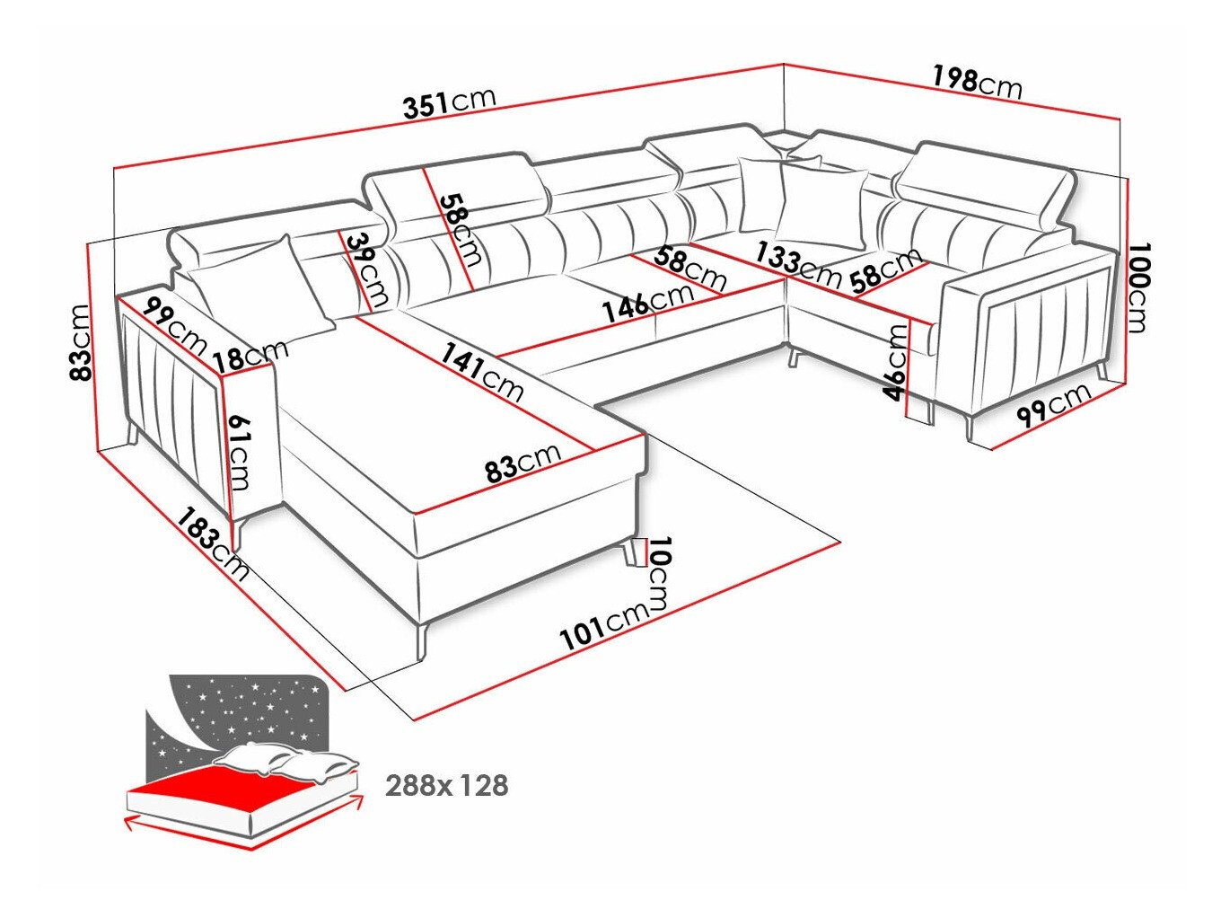 Canapé d'angle Sarasota 154 (Mono 244 + Botanical 36)