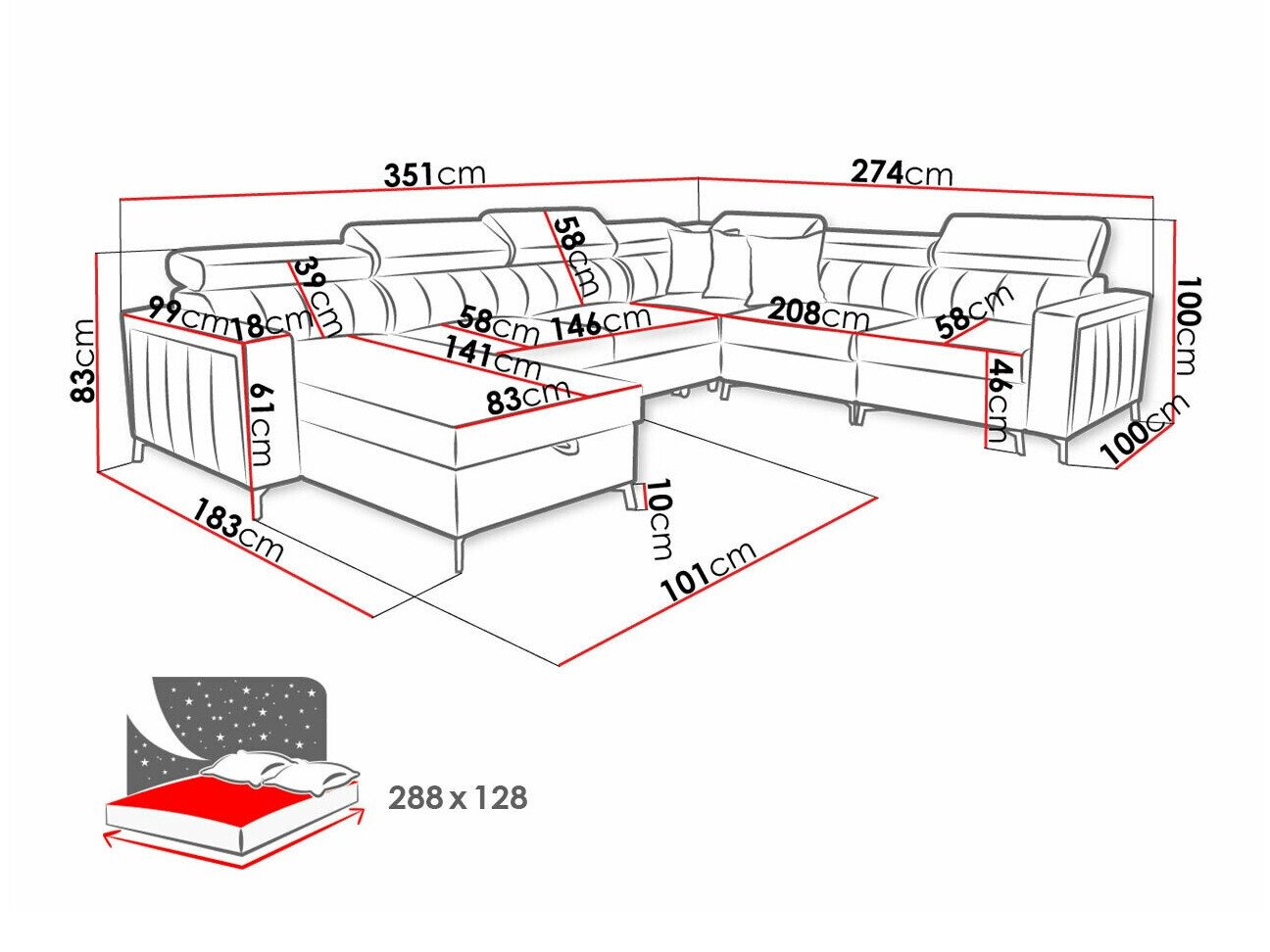 Canapé d'angle Sarasota 157 (Mono 244 + Botanical 36)