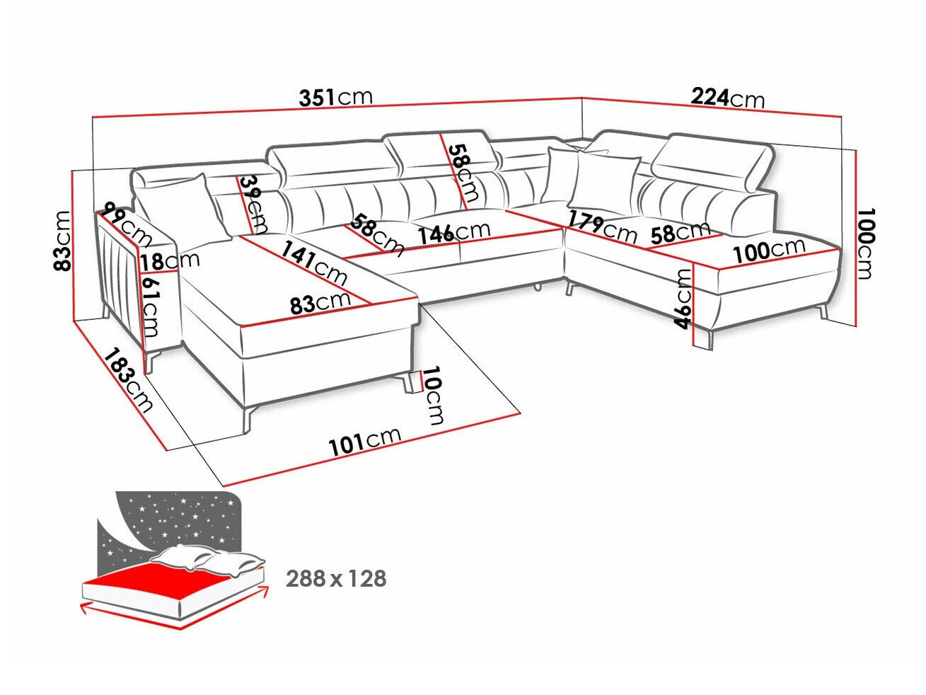 Canapé d'angle Sarasota 158 (Mono 234 + Botanical 36)