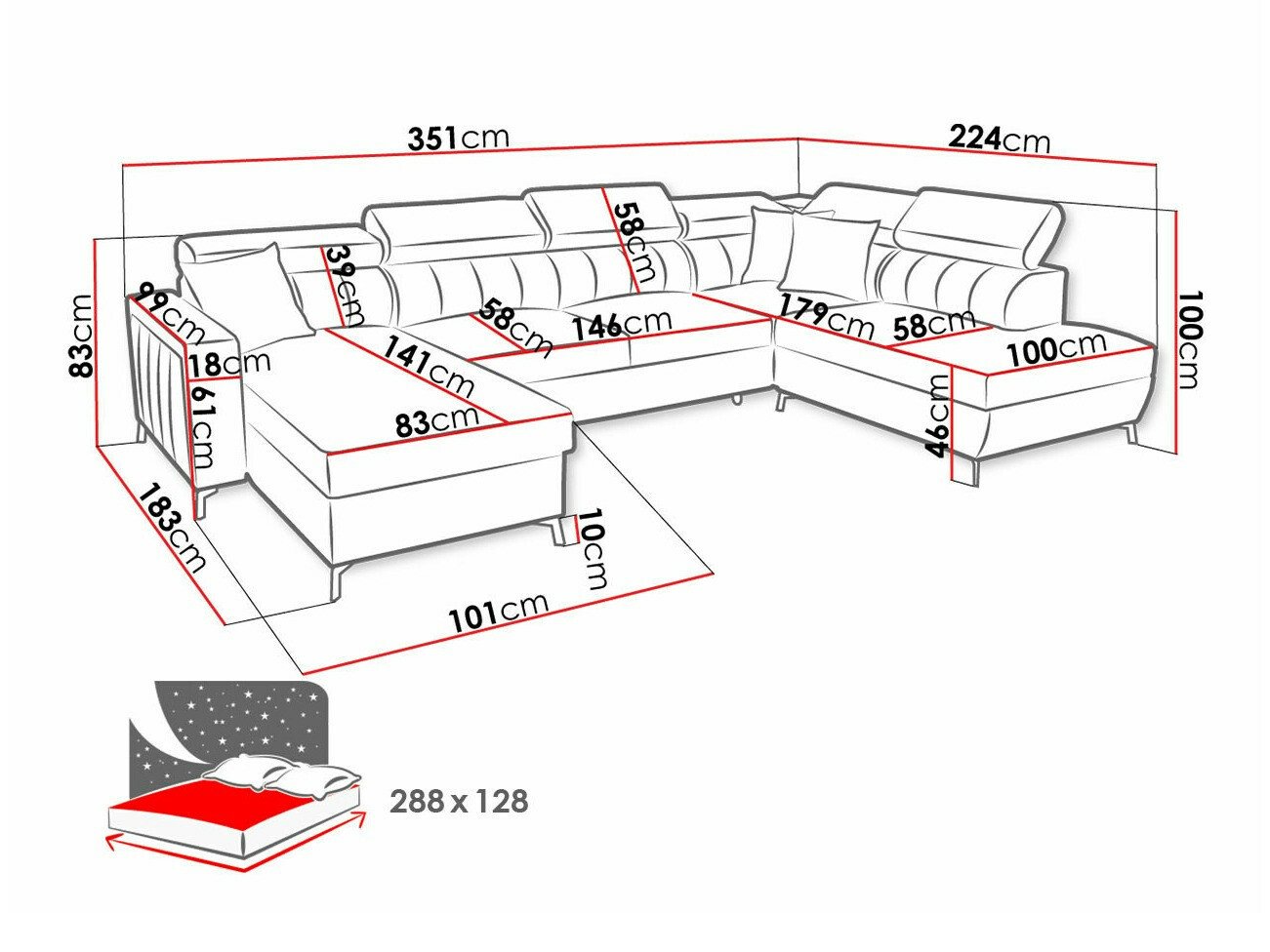 Canapé d'angle Sarasota 158 (Mono 234 + Botanical 36)