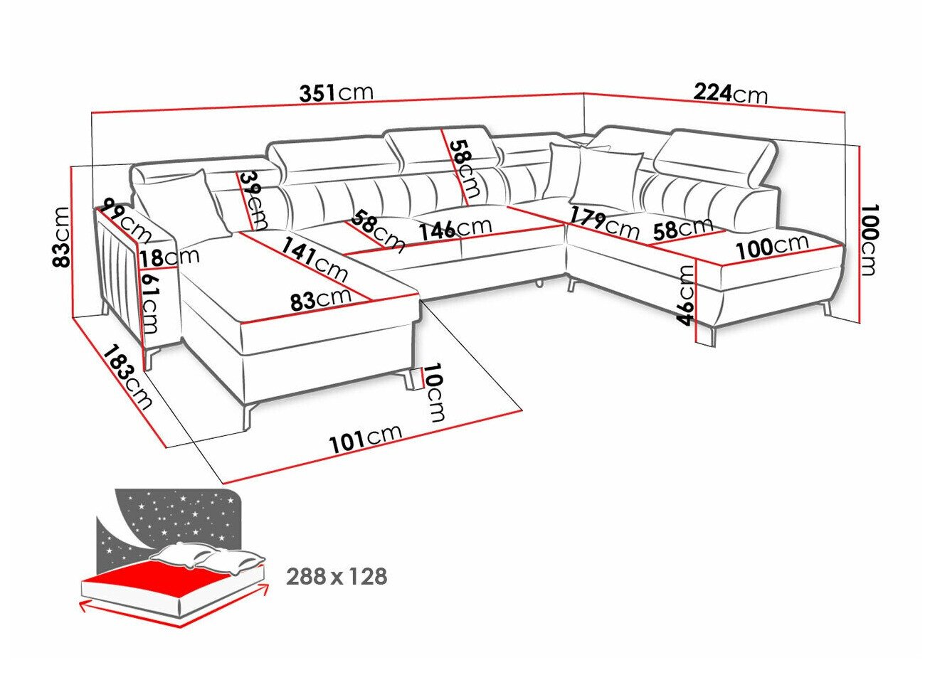 Canapé d'angle Sarasota 158 (Mono 242 + Botanical 36)