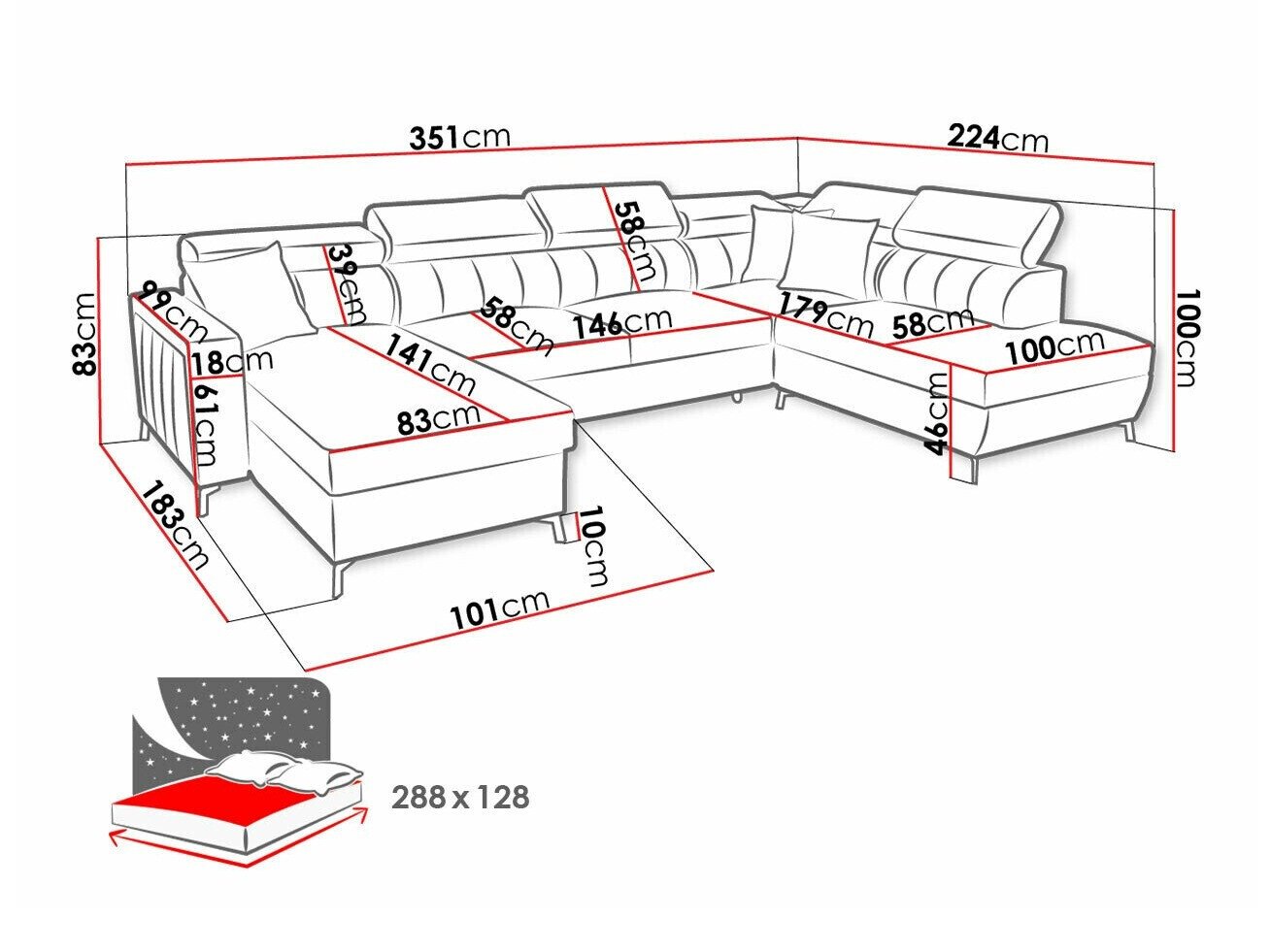 Canapé d'angle Sarasota 158 (Mono 242 + Botanical 36)