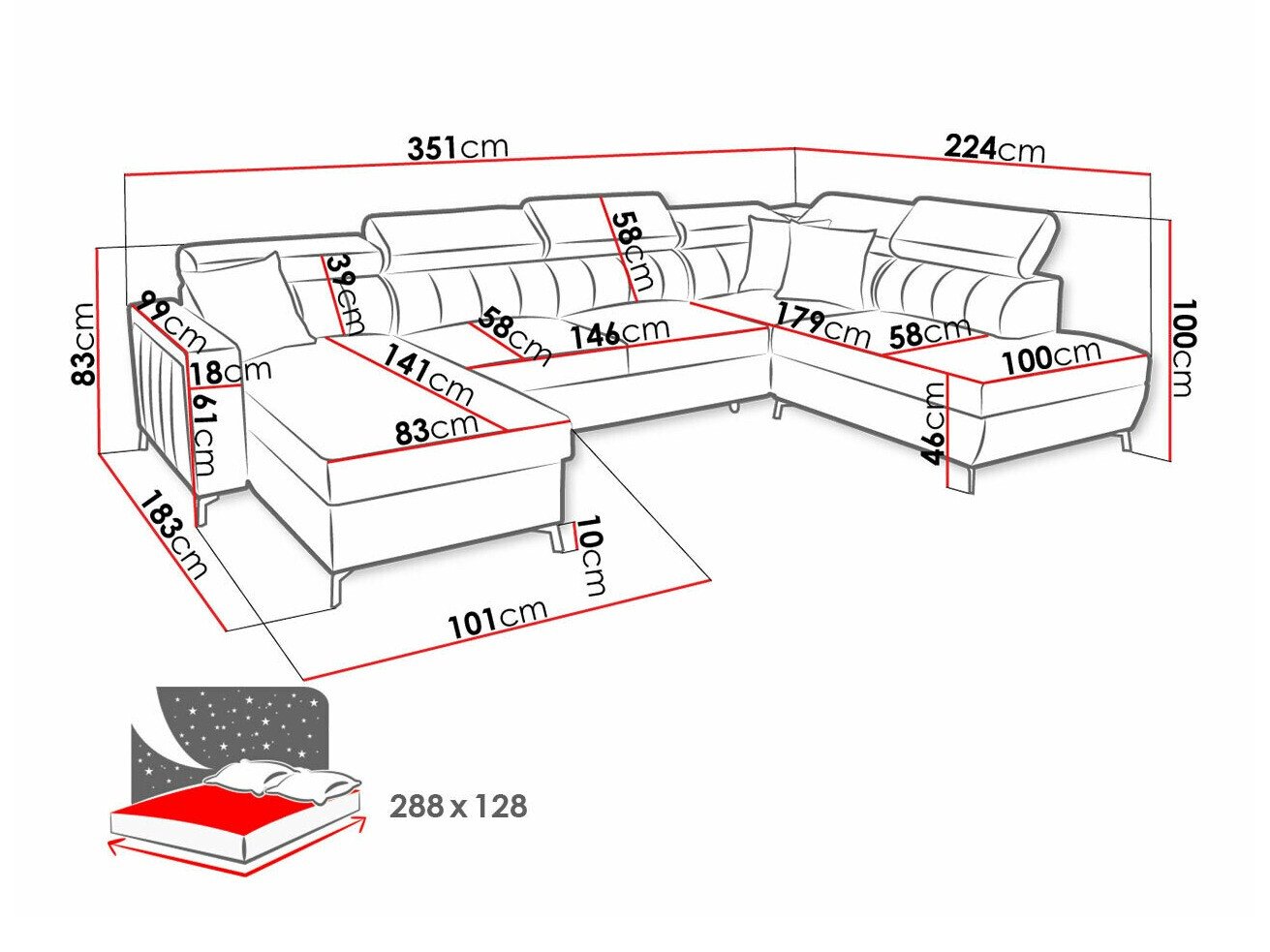 Canapé d'angle Sarasota 158 (Mono 244 + Botanical 36)
