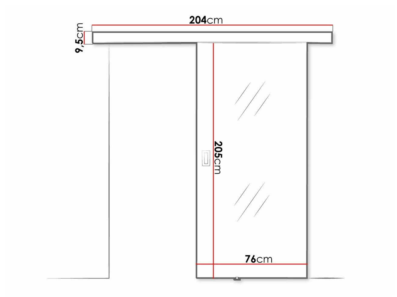 Porte coulissante Dover 205