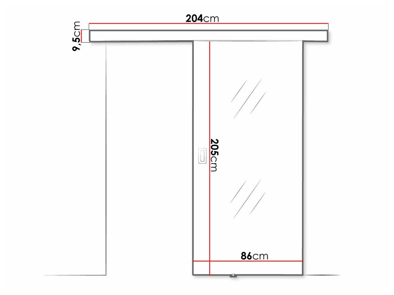Porte coulissante Dover 206