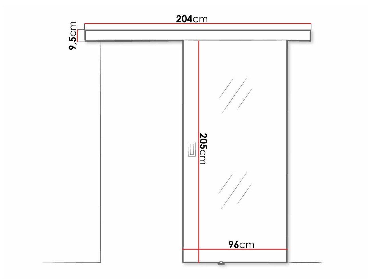 Porte coulissante Dover 207