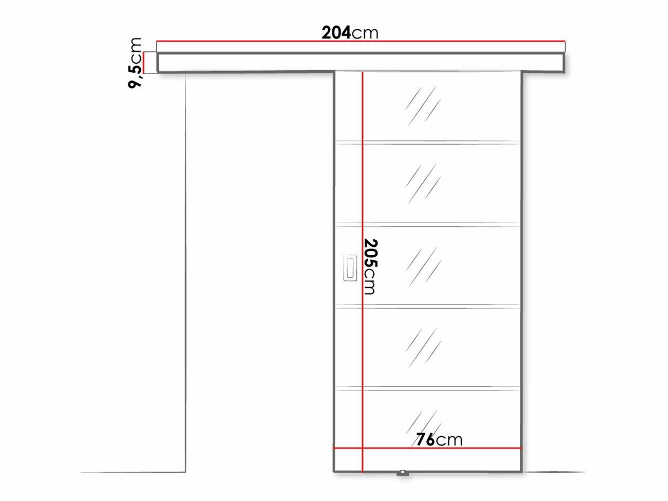 Porte coulissante Dover 209