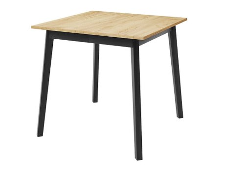 Table Edmond 109 (Chêne doré artisanal + Noir)