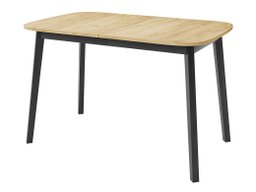 Table Edmond 110 (Chêne doré artisanal + Noir)