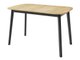 Table Edmond 110 (Chêne doré artisanal + Noir)