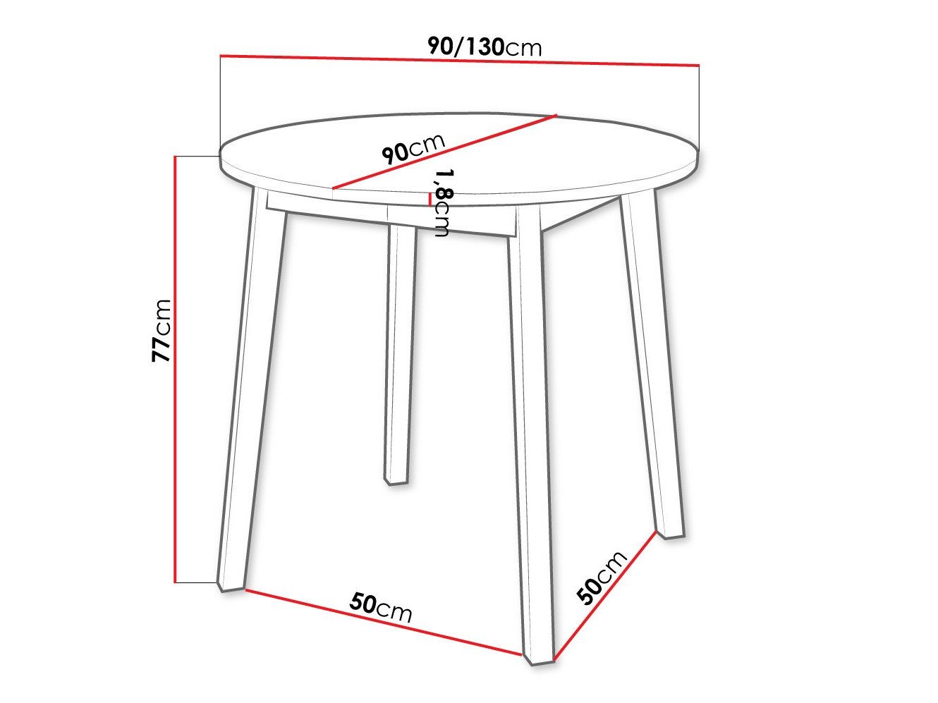 Table Edmond 112 (Chêne doré artisanal + Noir)