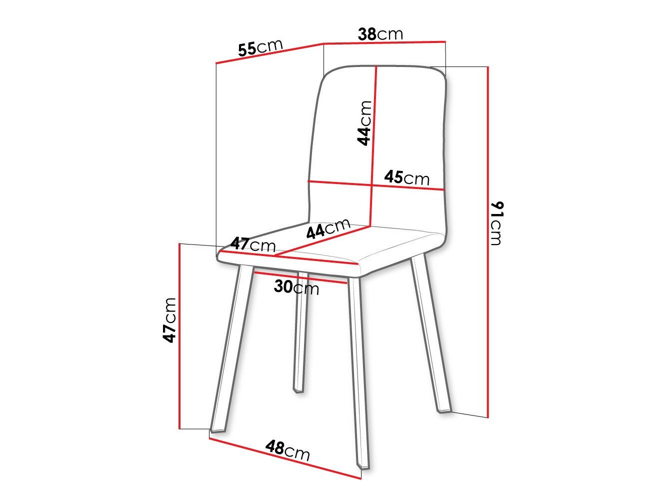 Chaise Edmond 115 (Amor Velvet 4321)