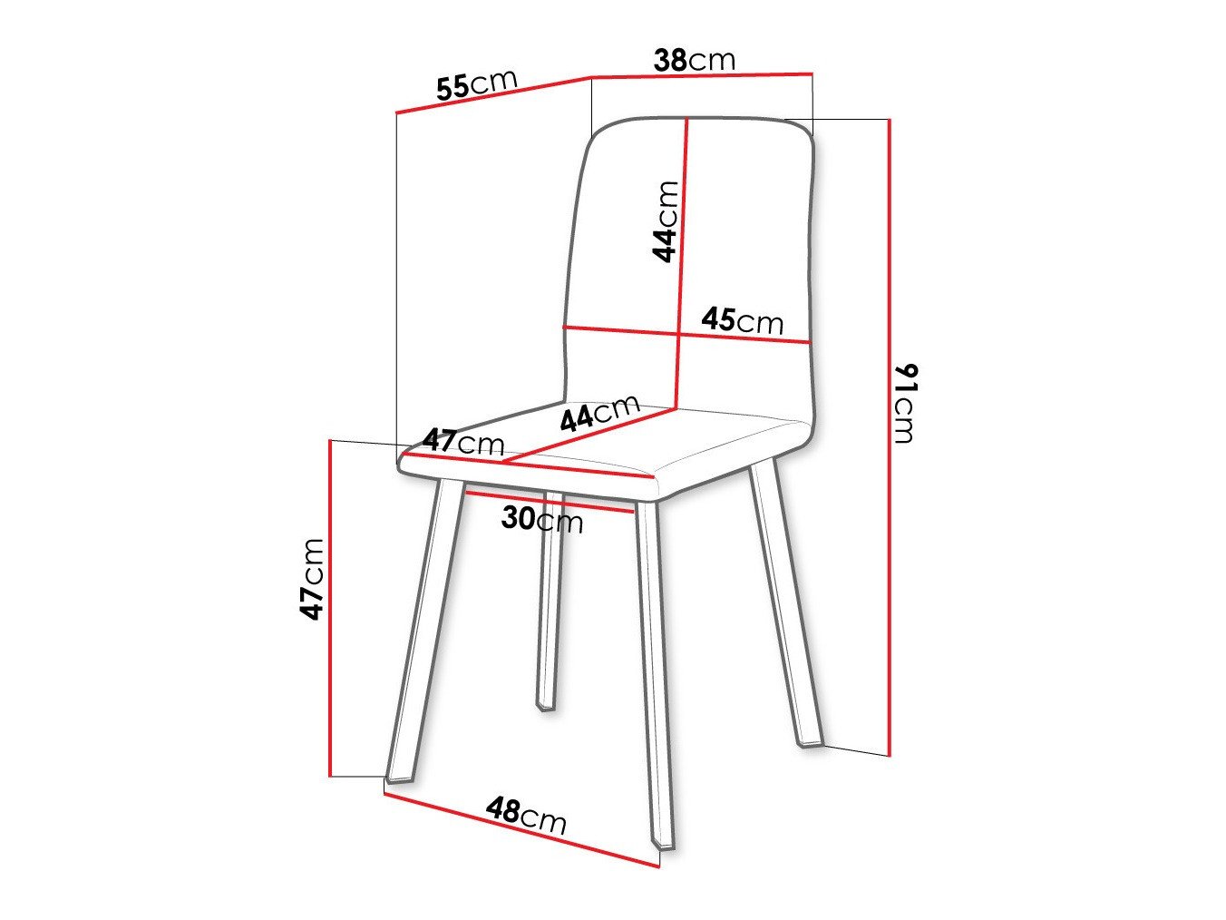 Chaise Edmond 115 (Amor Velvet 4322)