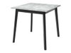 Salle à manger complète Edmond 116 (Marbre gris + Noir)