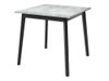 Salle à manger complète Edmond 116 (Marbre gris + Noir)