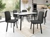 Salle à manger complète Edmond 117 (Blanc + Noir)
