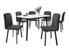 Salle à manger complète Edmond 117 (Blanc + Noir)