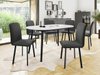 Salle à manger complète Edmond 121 (Blanc + Noir)