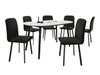Salle à manger complète Edmond 121 (Blanc + Noir)