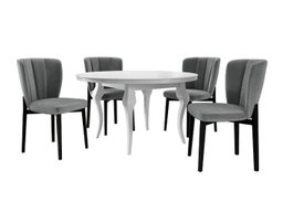 Salle à manger complète Racine 140 (Magic Velvet 2217)