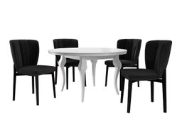 Salle à manger complète Racine 140 (Magic Velvet 2219)