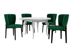 Salle à manger complète Racine 140 (Magic Velvet 2225)