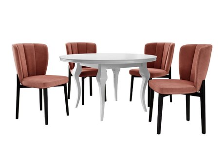 Salle à manger complète Racine 140 (Magic Velvet 2258)