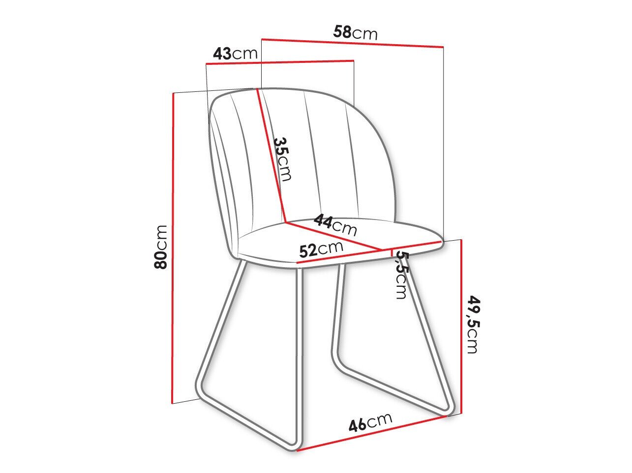 Chaise Comfivo 101 (Magic Velvet 2219)