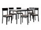Salle à manger complète Victorville 350 (Blanc + Noir)