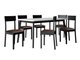 Salle à manger complète Victorville 350 (Blanc + Noir)
