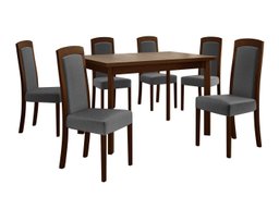 Salle à manger complète Victorville 351 (Noyer)