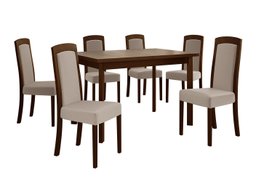 Salle à manger complète Victorville 351 (Noyer)