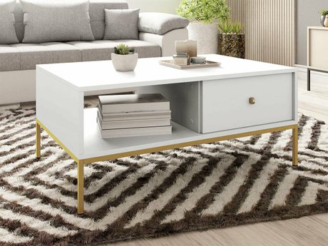 Table basse Romveri 105 (Blanc)