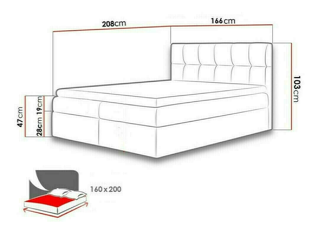Lit boxspring Aedes (Rico 11)