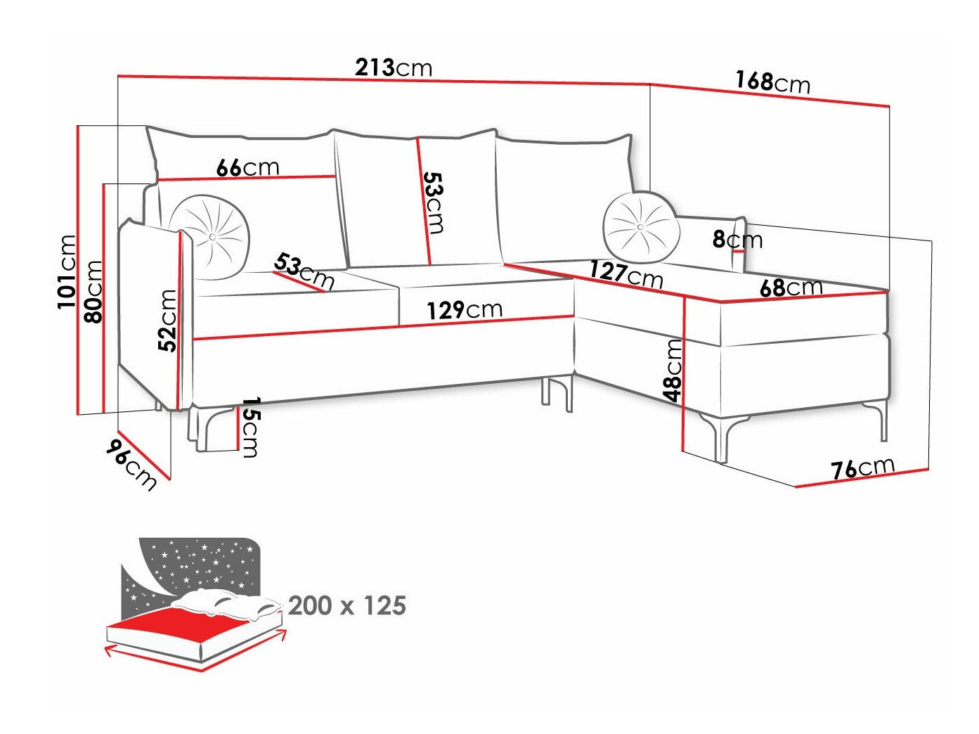 Canapé d'angle Clovis 112 (Manila 02)