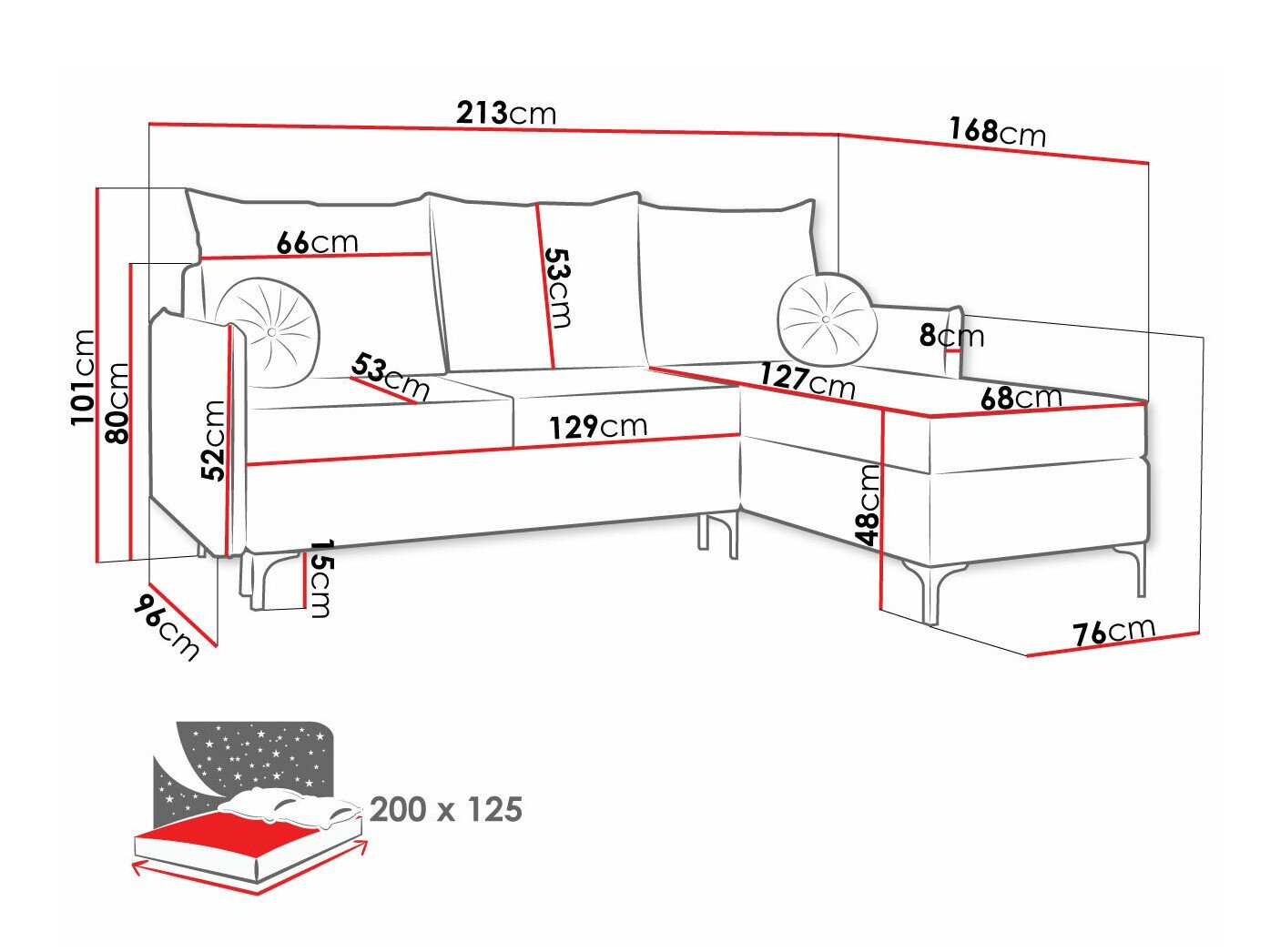 Canapé d'angle Clovis 112 (Manila 02)