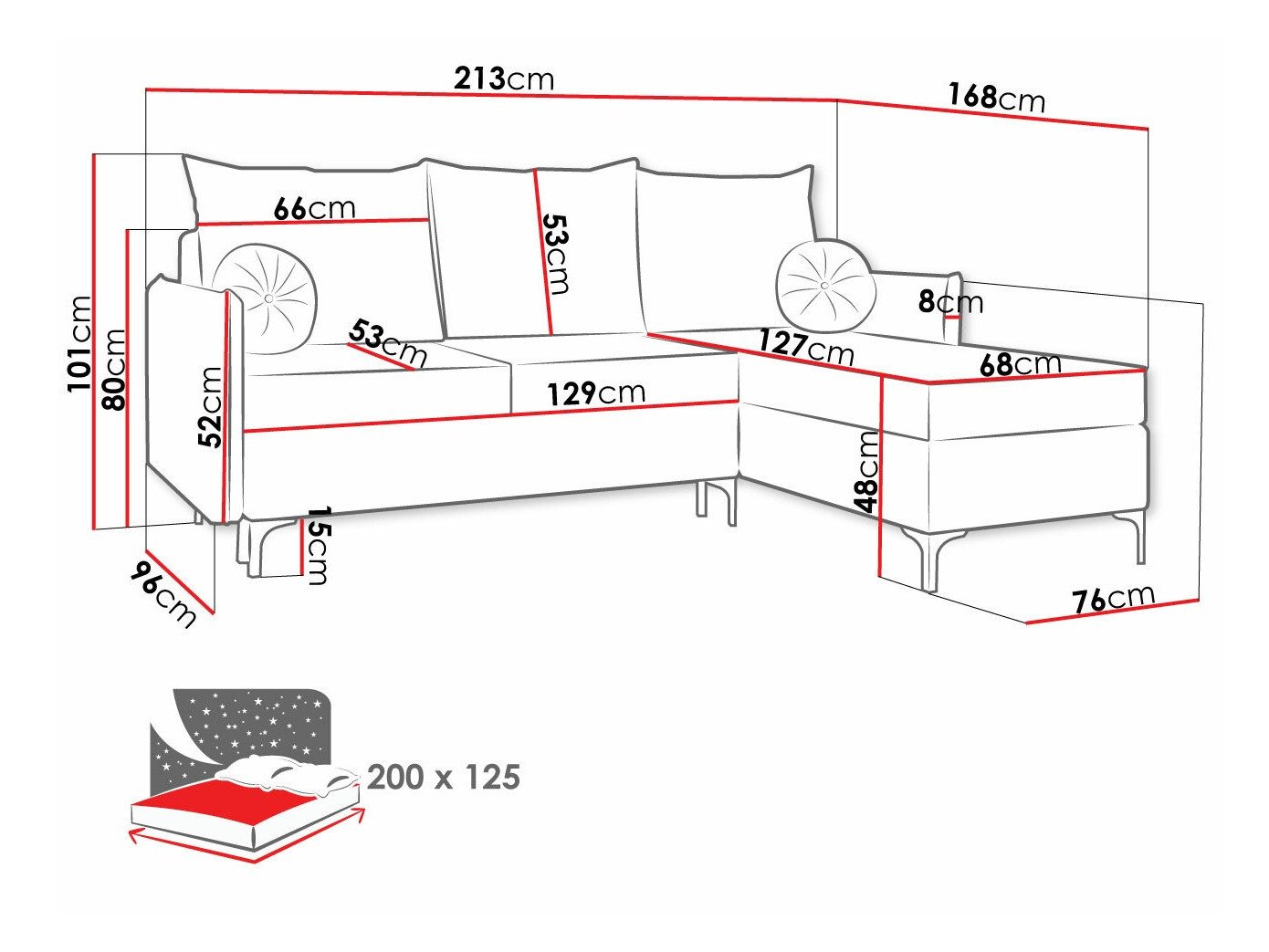 Canapé d'angle Clovis 112 (Manila 25)