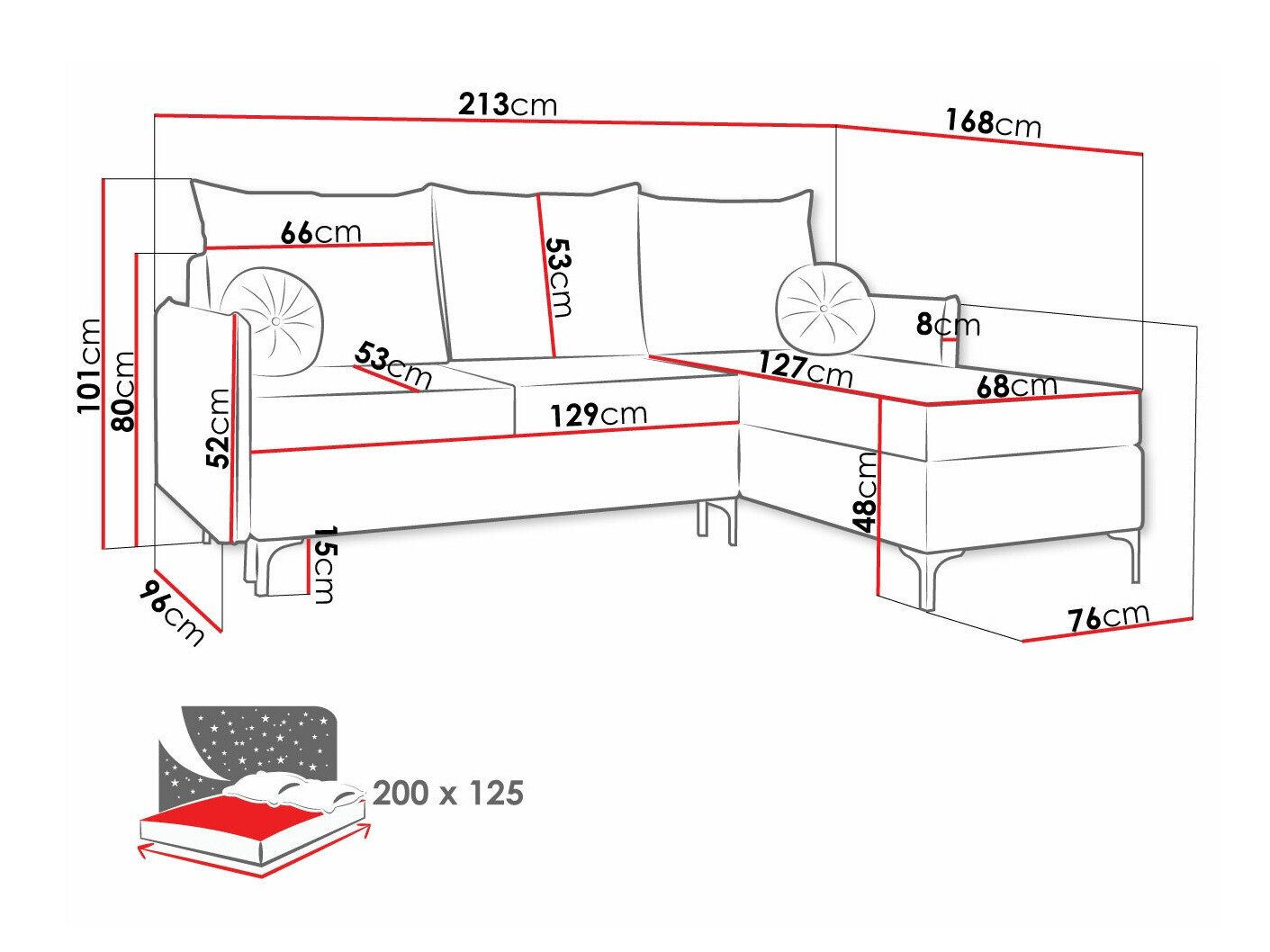 Canapé d'angle Clovis 112 (Manila 29)