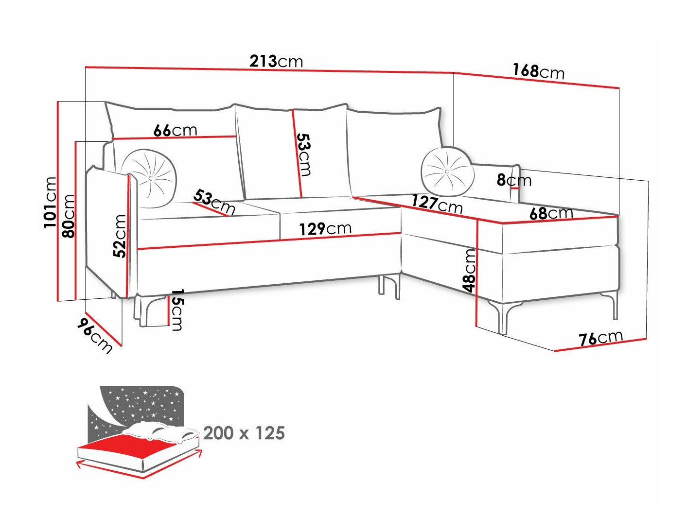 Canapé d'angle Clovis 112 (Manila 33)