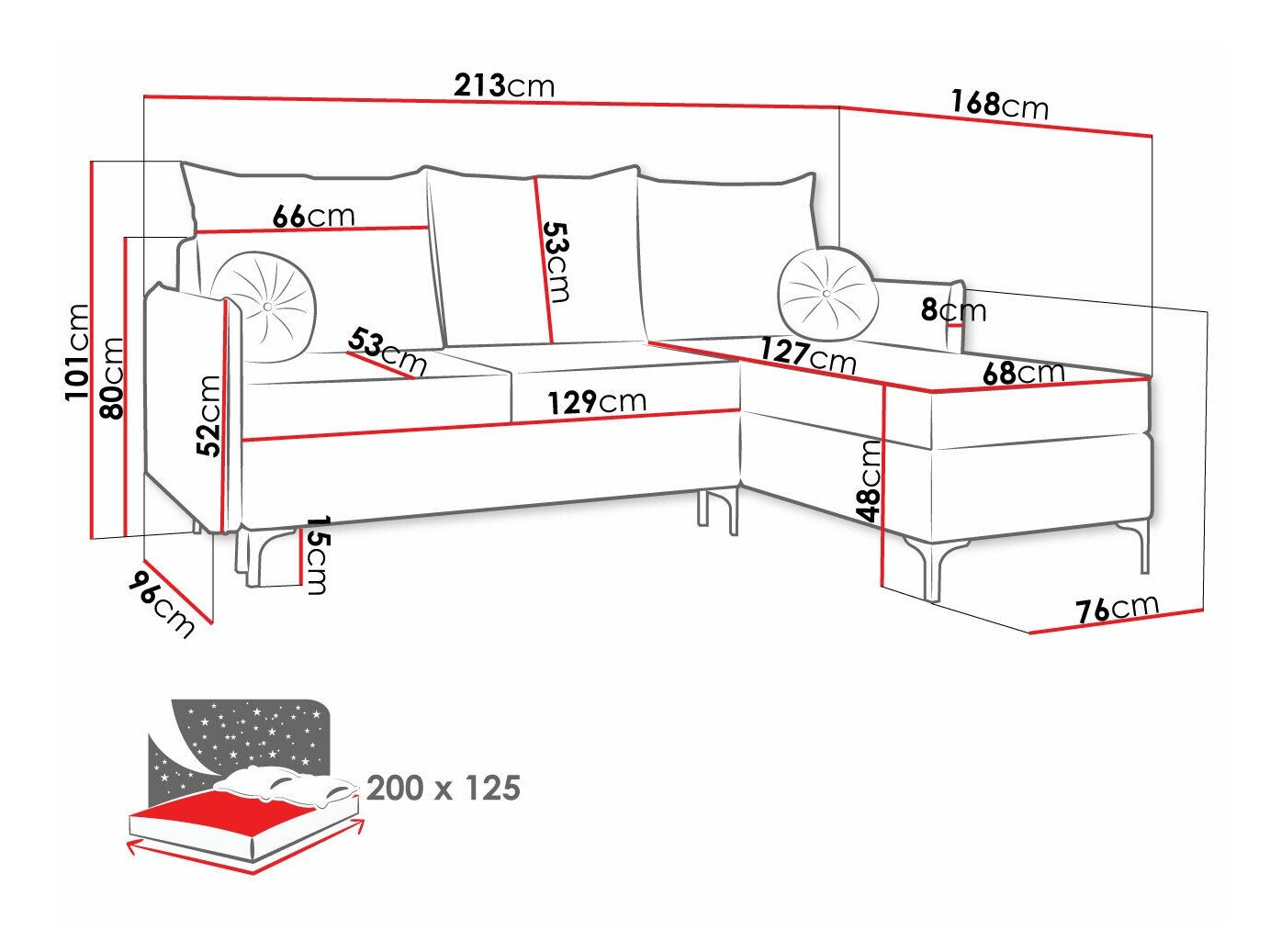 Canapé d'angle Clovis 112 (Manila 35)