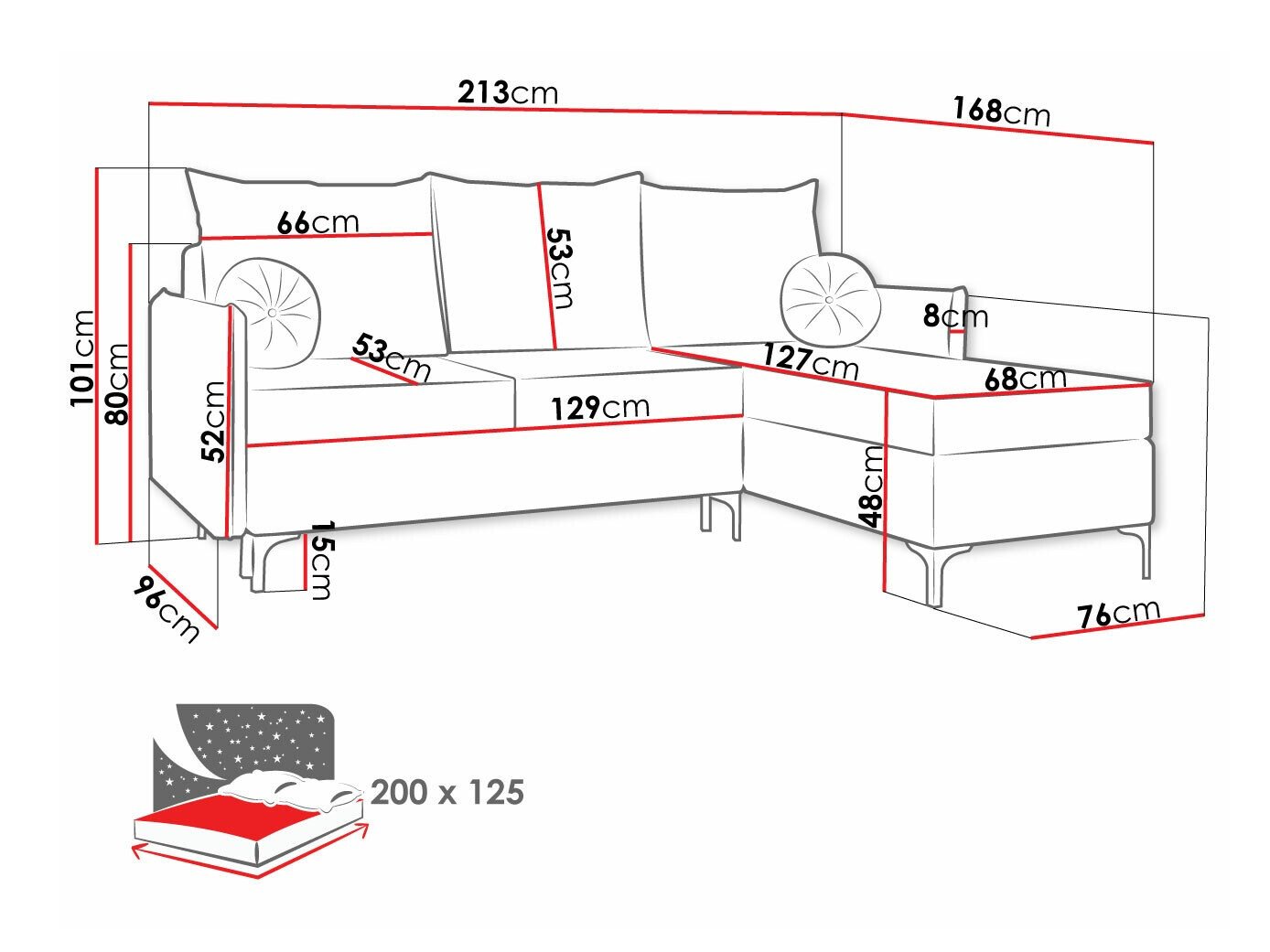 Canapé d'angle Clovis 112 (Manila 35)