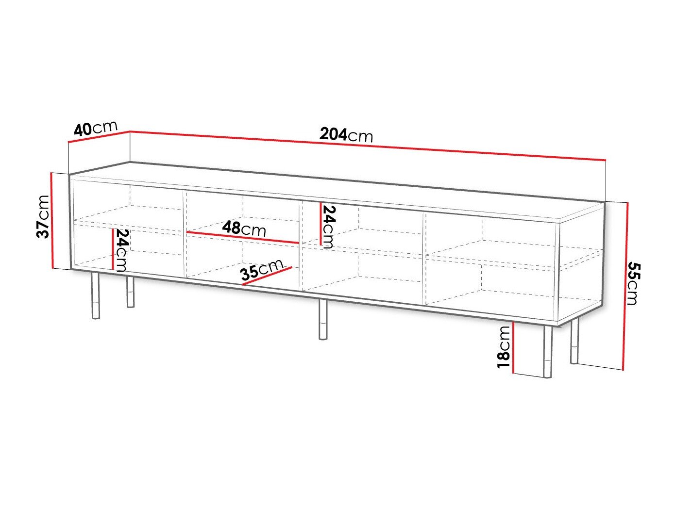 Meuble TV Elmteo 104