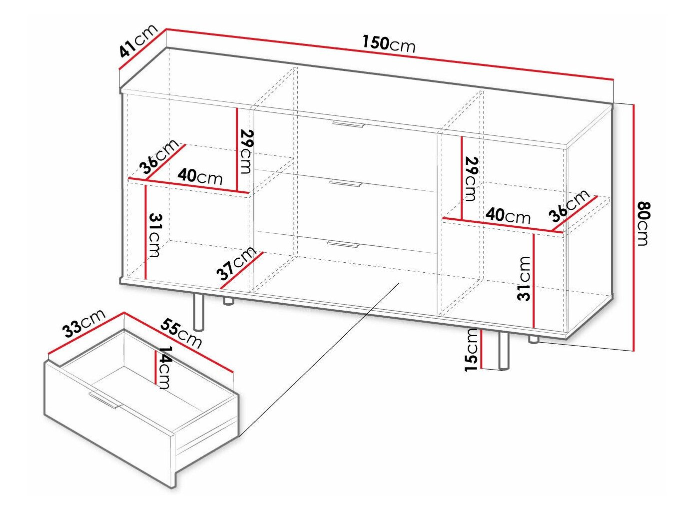 Commode Virdomi 101 (Cachemire)