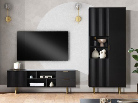 Ensemble de salon Decus III (Noir)