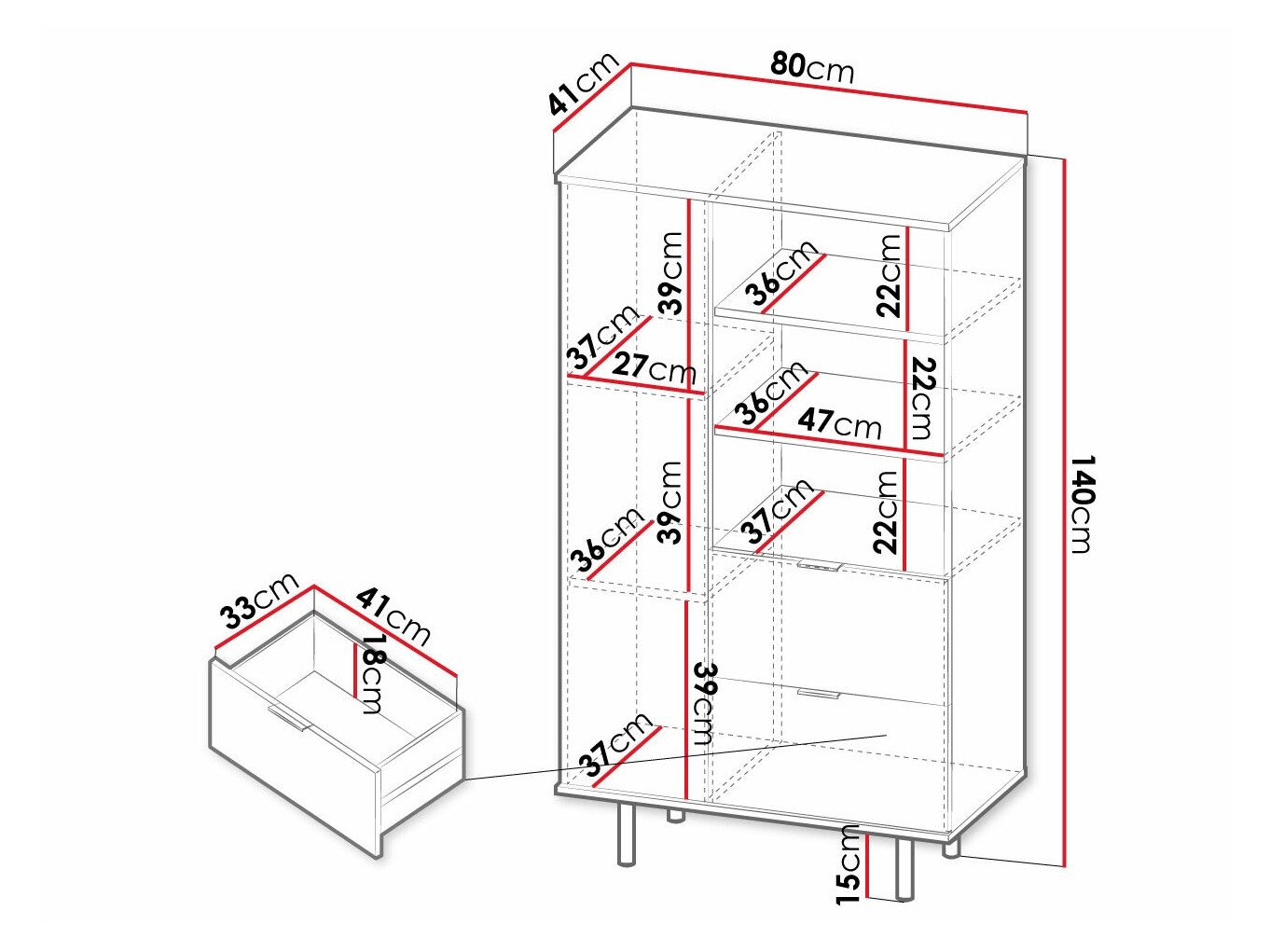 Étagère Virdomi 103 (Cachemire)