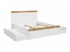 Lit Sonsoru 138 (Blanc + Chêne)
