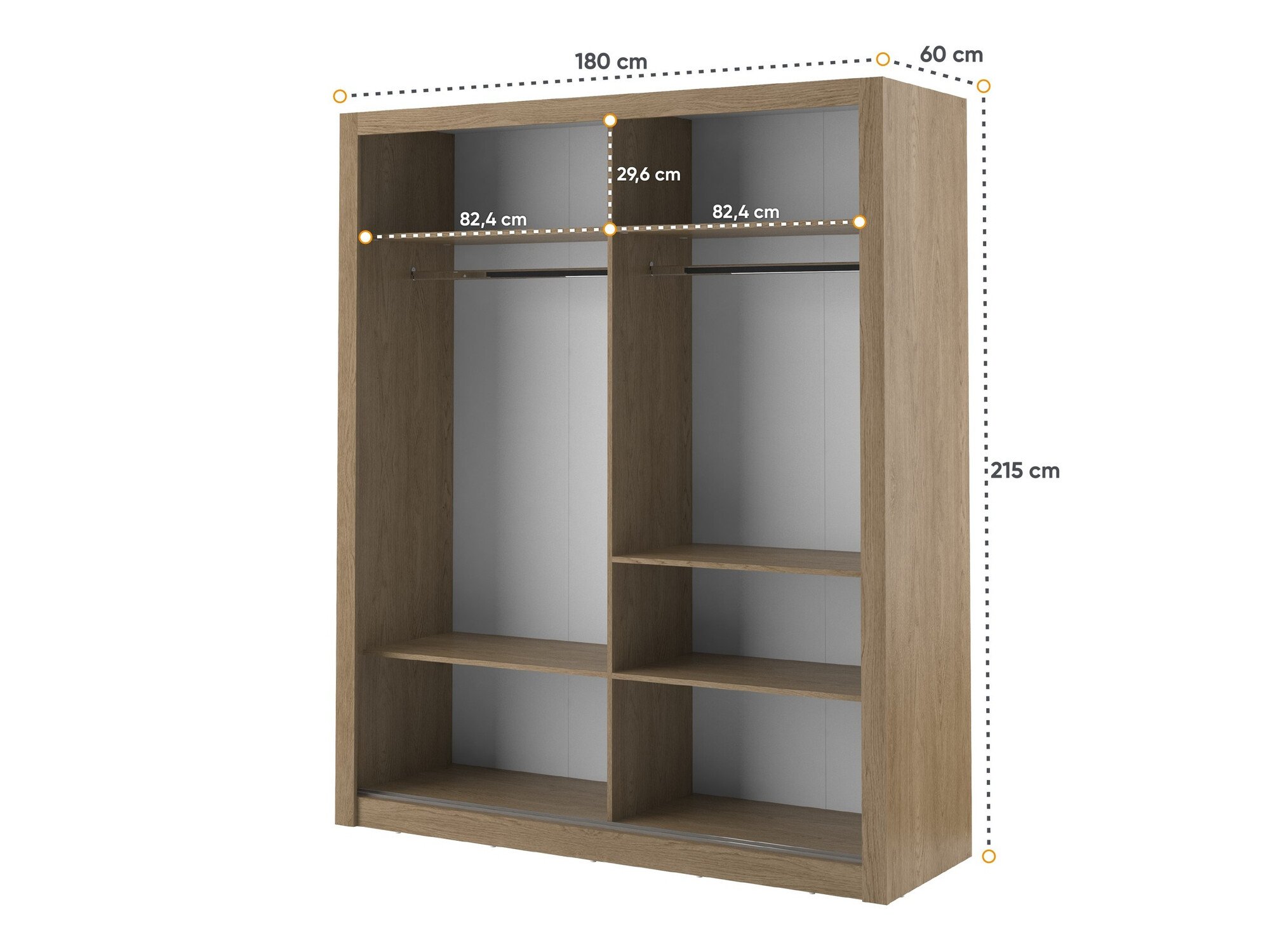 Armoire Fresno 102 (Chêne clair)