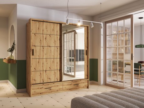 Armoire Fresno 104 (Chêne Artisan)