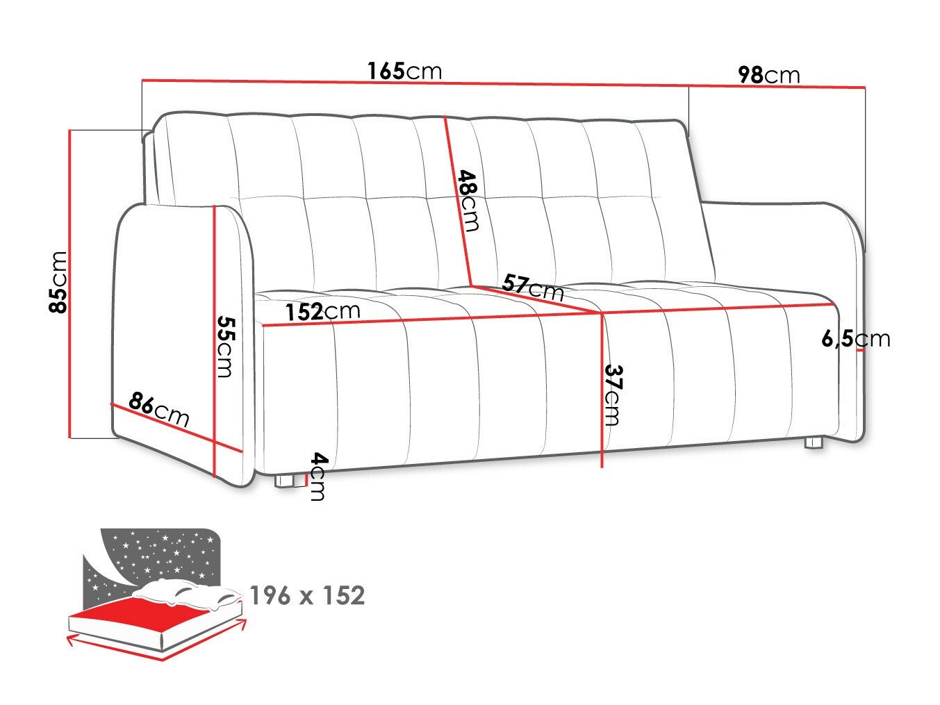 Canapé convertible Aquarin IV (Country 17)